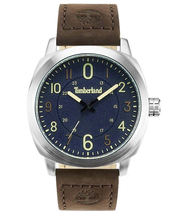 Timberland Cillicothe-Z Roloi Batarias me Kafe Dermatino Louraki TDWGA9001902