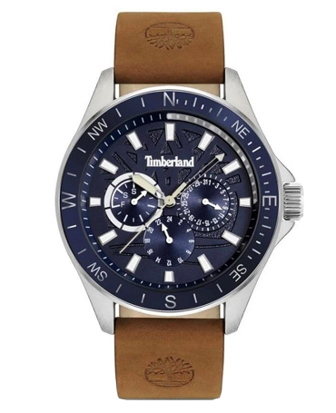 Timberland Epsom-Z Ρολόι Μπαταρίας με Καφέ Δερμάτινο Λουράκι TDWGF9001502