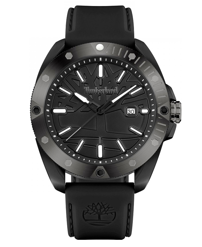 Timberland Carrigan Roloi Batarias me Mavro Kaoutsouk Louraki TDWGN2102904