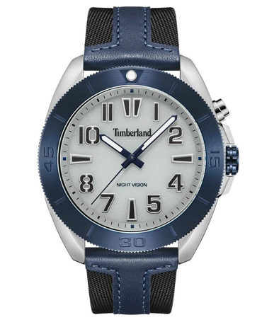 Timberland Warrick Ρολόι Μπαταρίας με Μαύρο Δερμάτινο Λουράκι TDWGP2201603