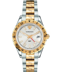 Versace Hellenyium Roloi Batarias me Xruso / Asimi Metalliko Brasele GMT V11030015