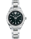Versace Hellenyium Roloi Batarias me Asimi Metalliko Brasele V12020015