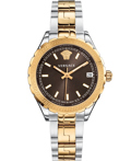 Versace Hellenyium Roloi Batarias me Xruso / Asimi Metalliko Brasele V12040015