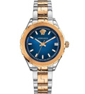 Versace Hellenyium Roloi Batarias me Roz Xruso / Asimi Metalliko Brasele V12060017