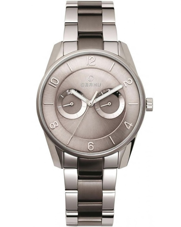 Obaku Ρολόι Μπαταρίας με Ασημί Μεταλλικό Μπρασελέ V171GMCJSJ