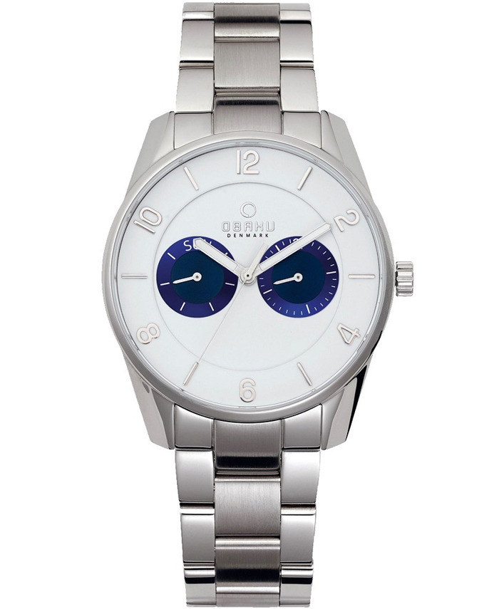 Obaku Flint Roloi Batarias me Asimi Metalliko Brasele V171GMCWSC