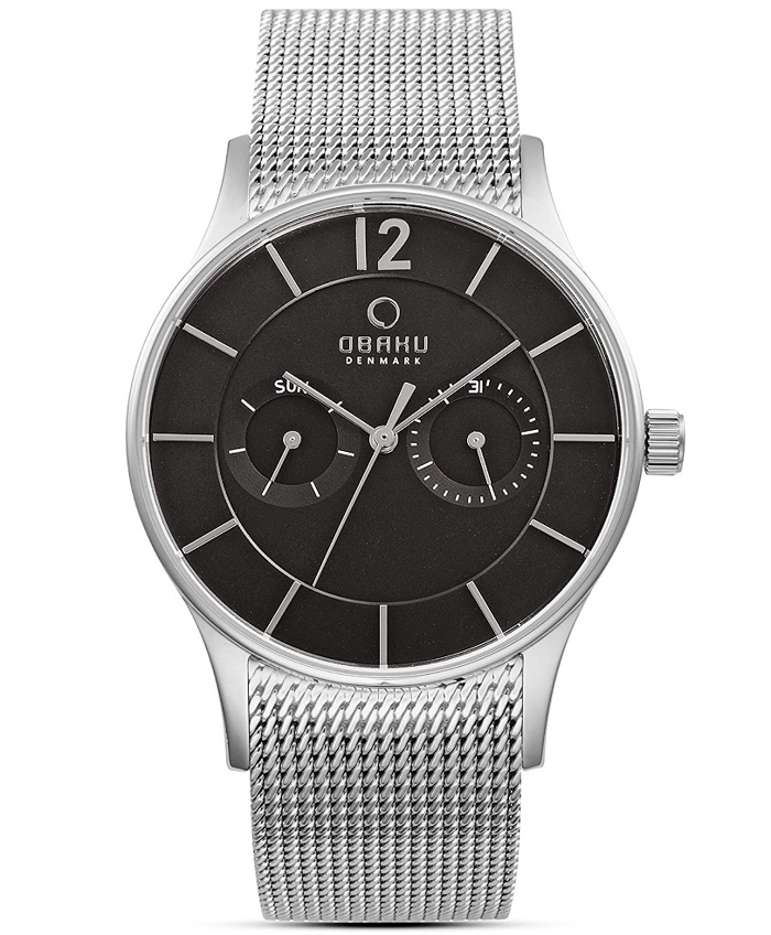 Obaku Vild Roloi Batarias me Asimi Metalliko Brasele V175GMCBMC