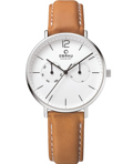 Obaku Roloi Batarias me Kafe Dermatino Louraki V182GMCWRZ