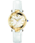 Versace Revive Roloi Batarias me Lefko Dermatino Louraki VAI030016