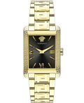 Versace Tonneau Roloi Batarias me Xruso Metalliko Brasele VE1C01122