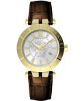 Versace V-Race Restyling Roloi Batarias me Kafe Dermatino Louraki VE2B00321