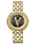 Versace Thea Roloi Batarias me Xruso Metalliko Brasele VE2CA0723
