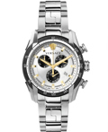 Versace V-Ray Roloi Xronogafos Batarias me Asimi Metalliko Brasele VE2I00321