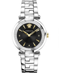Versace Revive Roloi Batarias me Asimi Metalliko Brasele VE2L00321