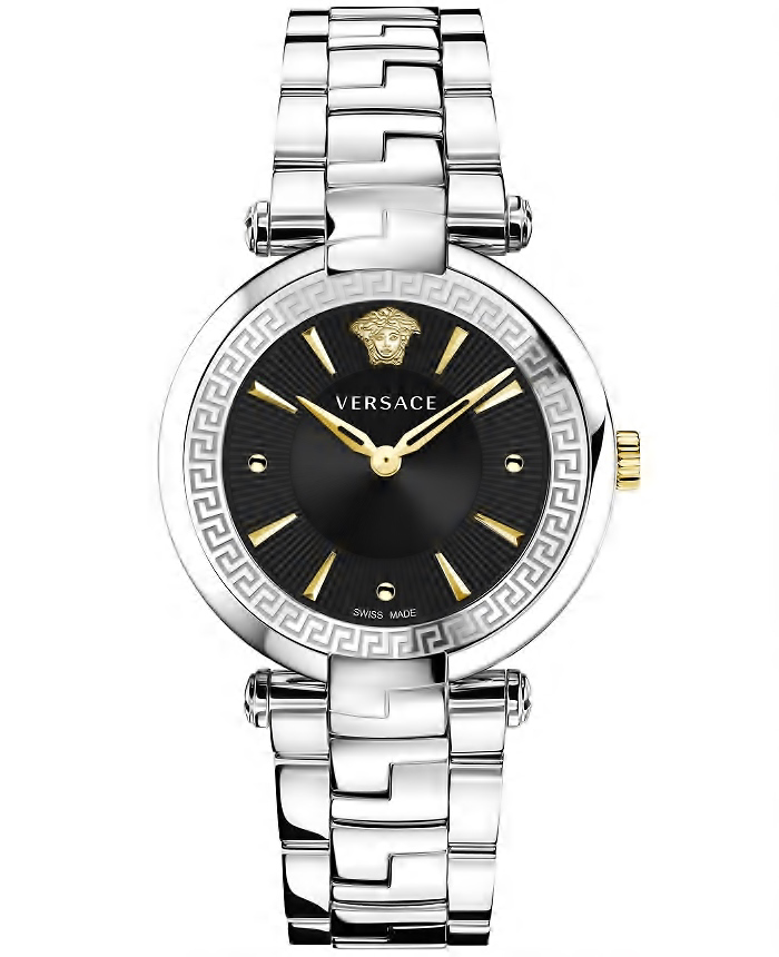 Versace Revive Roloi Batarias me Asimi Metalliko Brasele VE2L00321