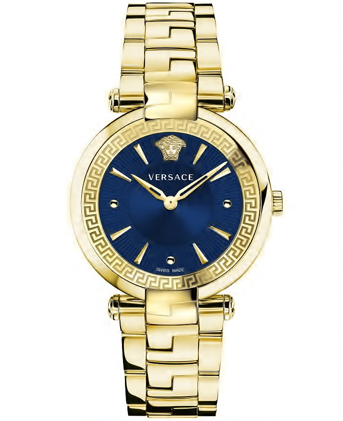 Versace Revive Roloi Batarias me Xruso Metalliko Brasele VE2L00621
