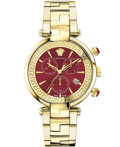 Versace Revive Roloi Xronogafos Batarias me Xruso Metalliko Brasele VE2M00721