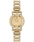 Versace Greca Glam Diamonds Roloi Batarias me Xruso Metalliko Brasele VE2Q00422