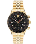 Versace Hellenyium Roloi Xronogafos Batarias me Xruso Metalliko Brasele VE2U00622