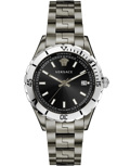 Versace Hellenyium Roloi Batarias me Ggri Metalliko Brasele VE3A00620