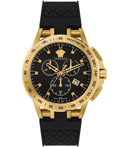 Versace New Sport Tech Roloi Xronogafos Batarias me Mavro Kaoutsouk Louraki VE3E00321