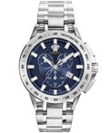 Versace Sport Tech Roloi Xronogafos Batarias me Asimi Metalliko Brasele VE3E00521