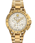 Versace Sport Tech Roloi Xronogafos Batarias me Xruso Metalliko Brasele VE3E00721