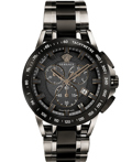Versace New Sport Tech Roloi Xronogafos Batarias me Mavro / Asimi Metalliko Brasele VE3E00921