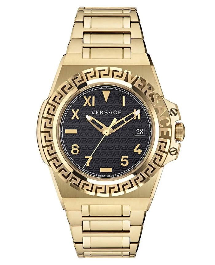 Versace Greca Reaction Roloi Batarias me Xruso Metalliko Brasele VE3I00522