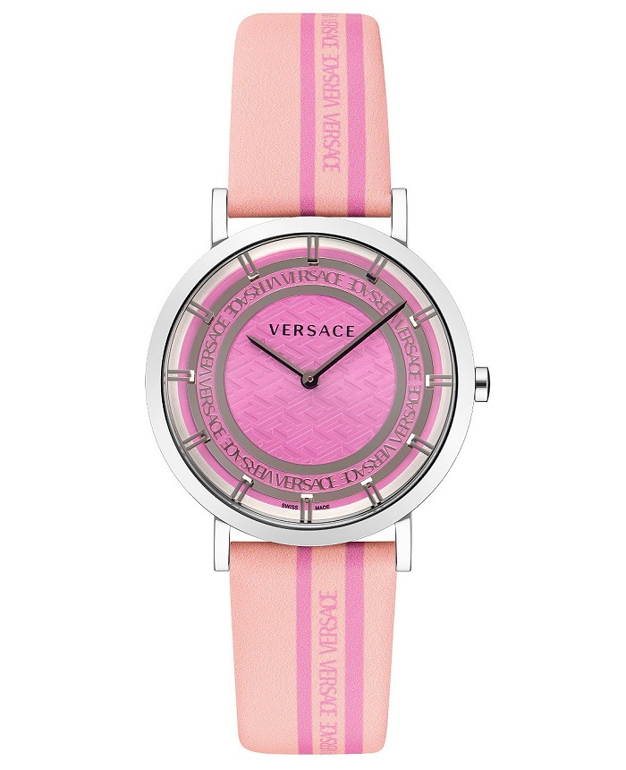 Versace New Generation Roloi Batarias me Roz Dermatino Louraki VE3M00122