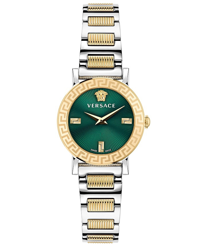 Versace Petit Roloi Batarias me Xruso / Asimi Metalliko Brasele VE6M00322