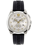 Versace New Geo Roloi Xronogafos Batarias me Mavro Kaoutsouk Louraki VE7CA0123