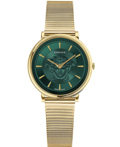 Versace V-Circle Roloi Batarias me Xruso Metalliko Brasele VE8102519