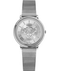 Versace V-Circle Roloi Batarias me Asimi Metalliko Brasele VE8103921