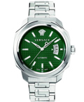Versace Roloi Aftomato me Asimi Metalliko Brasele VEAG00122