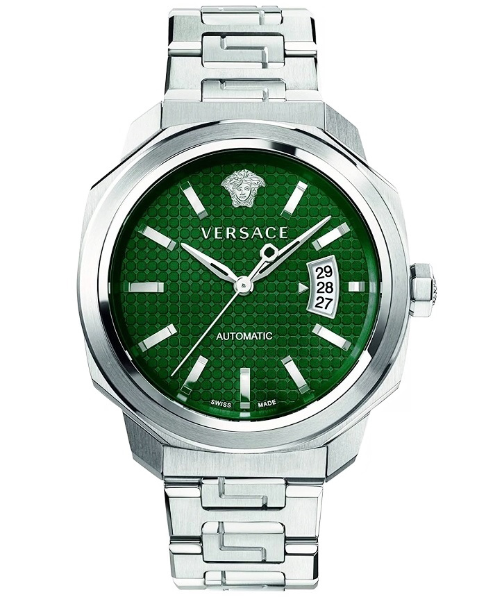 Versace Roloi Aftomato me Asimi Metalliko Brasele VEAG00122