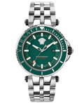 Versace V-Race Diver Roloi Batarias me Asimi Metalliko Brasele VEAK00721