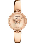 Versace Palazzo Empire Roloi Batarias me Roz Xruso  Metalliko Brasele VECQ00718