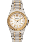 Versace Chain Reaction Roloi Batarias me Xruso / Asimi  Metalliko Brasele VEHD00420