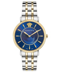 Versace V-Eternal Lady Roloi Batarias me Xruso / Asimi Metalliko Brasele VEJL00522