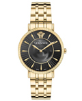 Versace V-Eternal Lady Roloi Batarias me Xruso Metalliko Brasele VEJL00722