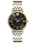 Versace V-Eternal Gent Roloi Batarias me Xruso / Asimi Metalliko Brasele VEKA00822