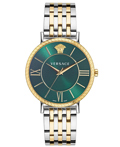 Versace V-Eternal Gent Roloi Batarias me Xruso / Asimi Metalliko Brasele VEKA00922