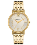 Versace V-Eternal Gent Roloi Batarias me Xruso Metalliko Brasele VEKA01122