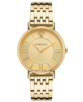 Versace V-Eternal Gent Roloi Batarias me Xruso Metalliko Brasele VEKA01222