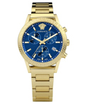 Versace Sport Tech Roloi Xronogafos Batarias me Xruso Metalliko Brasele VEKB00722