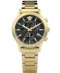 Versace Sport Tech Roloi Xronogafos Batarias me Xruso Metalliko Brasele VEKB00822