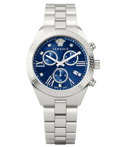 Versace Lady Greca Roloi Xronogafos Batarias me Asimi Metalliko Brasele VEOX00522