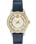 Versace Code Roloi Batarias me Ble Dermatino Louraki VEPO00120