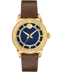 Versace Code Roloi Batarias me Kafe Dermatino Louraki VEPO00220